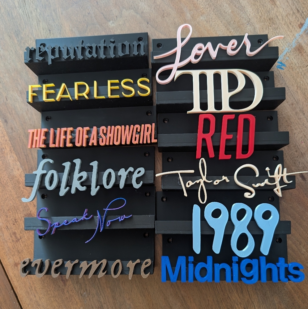 Pick One Taylor Swift Album Title Wall Art